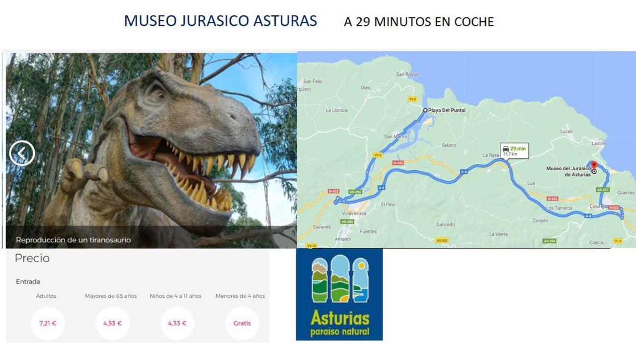 Playa Del Puntal Villaviciosa Asturias Lujo Primera Linea Playa Екстериор снимка