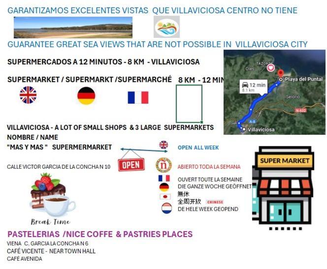 Playa Del Puntal Villaviciosa Asturias Lujo Primera Linea Playa Екстериор снимка