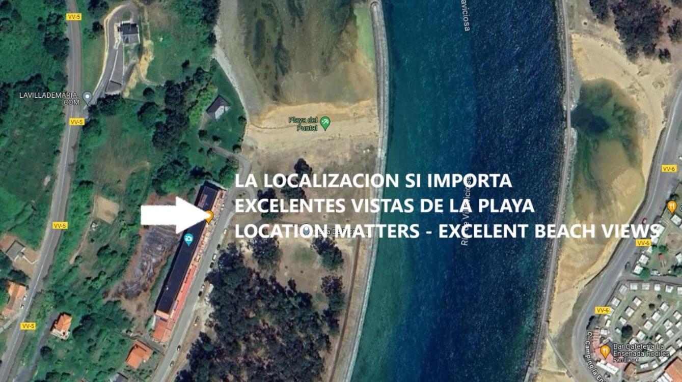 Playa Del Puntal Villaviciosa Asturias Lujo Primera Linea Playa Екстериор снимка
